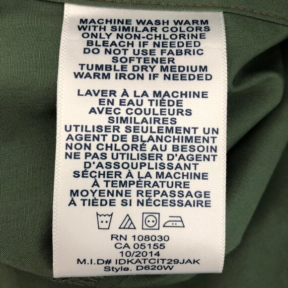 Devon & Jones Crown Button Down Cotton Poly Blend Fitted Shirt Green Sz S NWOT - Picture 11 of 13